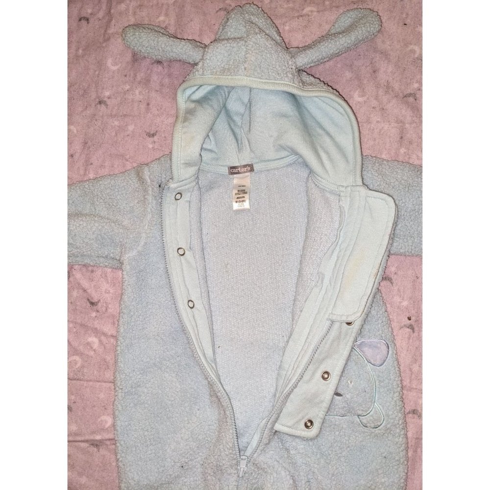 Carter's Blue Fleece Coat/Bunting - Picture 2 of 4